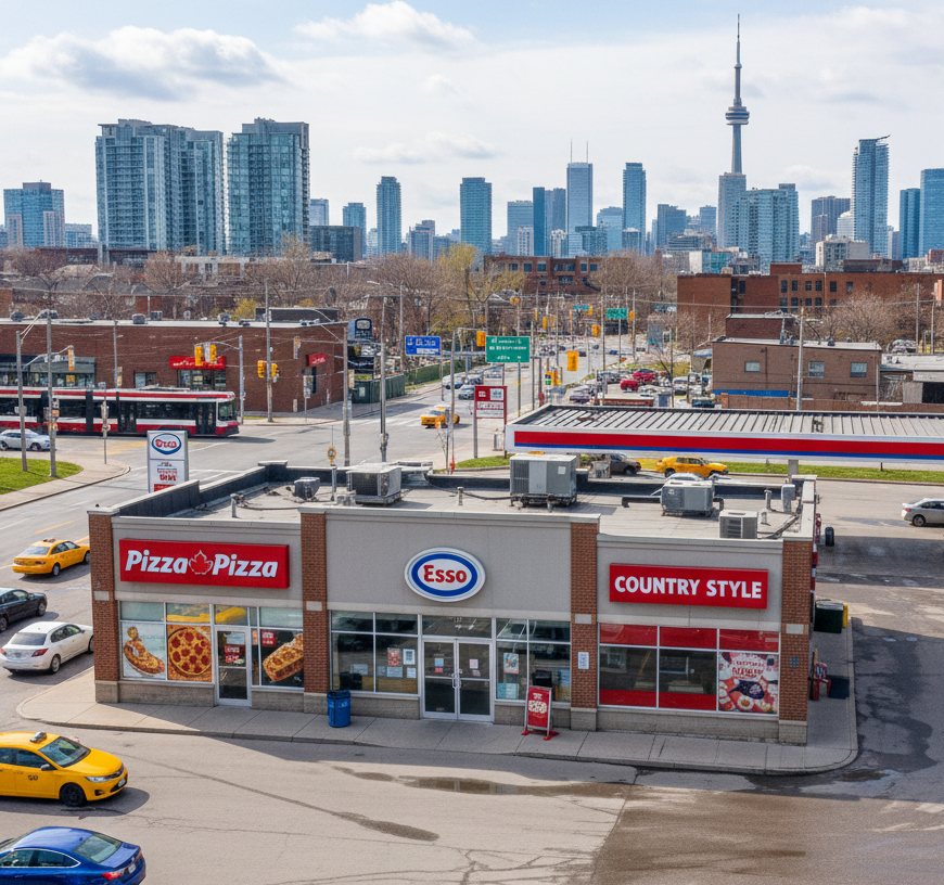 Esso + Pizza Pizza + Country Style in GTA